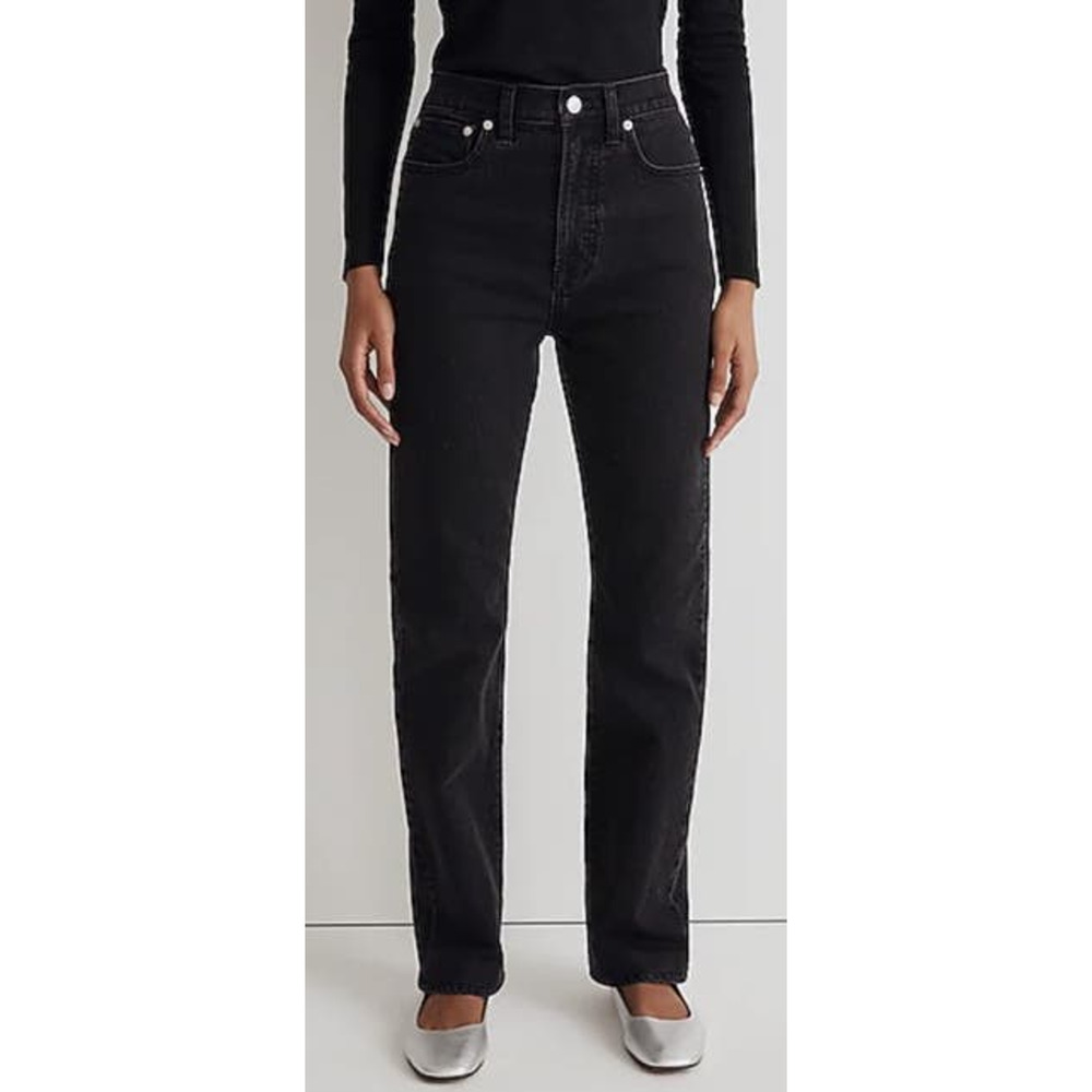 Madewell 90s Straight High Rise Belmere Wash Denim Jeans US Women's 33P